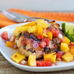 Grilled Chicken with Mango Salsa