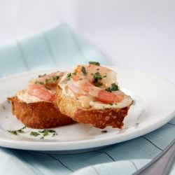 Creamy Chipotle Shrimp Crostini