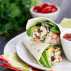 Santa Fe Chicken Salad Wraps