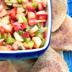 Fruit Salsa & Cinnamon-Sugar Chips