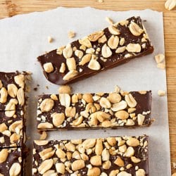 Salted Caramel Peanut Bars