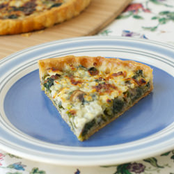 Spinach & Mushroom Quiche