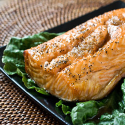 Cedar Planked Salmon w/Brown Sugar