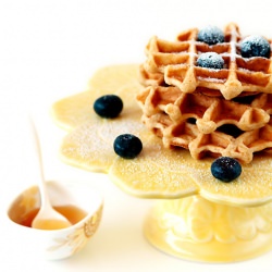 Maple Oat Waffles