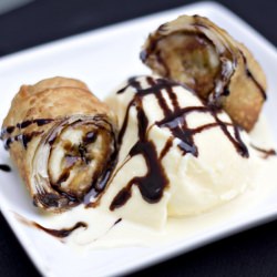 Banana Nutella Spring Rolls