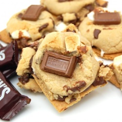 Graham Cracker S’mores Cookies