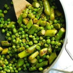 Asparagus and Pea Saute