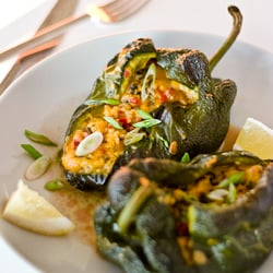 Stuffed Pasilla Peppers