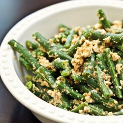 Green Bean Shiraae (vegetarian)