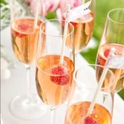 Raspberry Champagne Cocktail