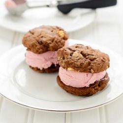 Raspberry Ice Cream Sandwich