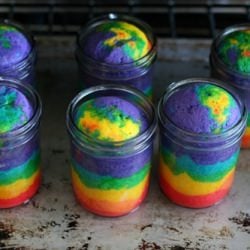 Rainbow Cakes for Charity