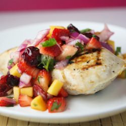 Coconut Grilled Chicken with Mango