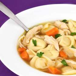 Easy Chicken Tortellini Soup