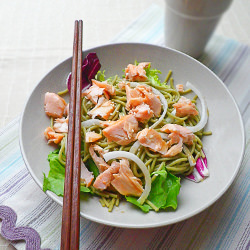 Salmon and Soba Noodles Salad