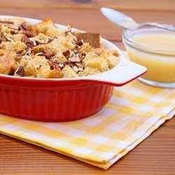 Bread Pudding w/ Whiskey Sauce