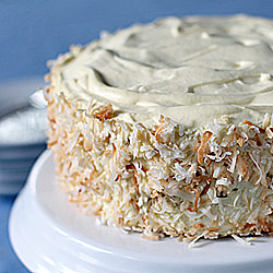 Almond Coconut Mousse Cake
