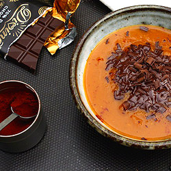 Pumpkin Soup with Chocolate & Chipotle