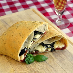 Herbed Margarhita Calzone