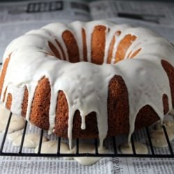 Roasted Banana Rum Cake