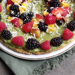 Avocado-Lime Whip Fruit Medley Pizza