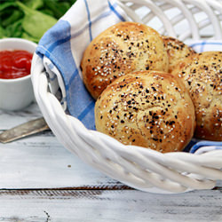 Homemade Whole Wheat Brioche Buns
