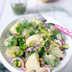 Potato Salad, Beans, Onions