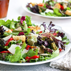 Grilled Asparagus Red Pepper Salad