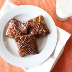 Salted Caramel Walnut Brownies