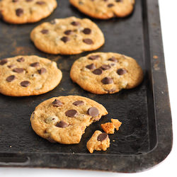 Salted & Malted Choc Chip Cookies