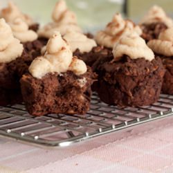 Two-Bite Black Bean Fudge Cupcakes