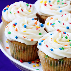 Funfetti Confetti Cupcakes