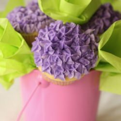 Hydrangea Cupcake Bouquet Tutorial