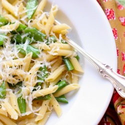 Penne with Sugar Snap Peas