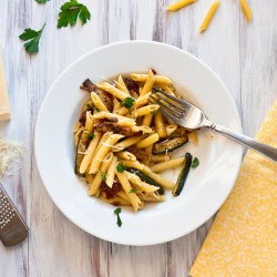 Penne & Zucchini Carbonara