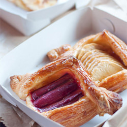 Rhubarb, Cheese & Apple Danish