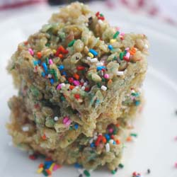 Rainbow Rice Krispy Treats