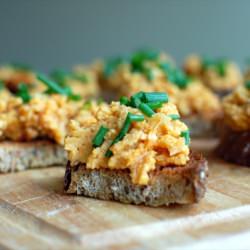 Smoky Lemon Chickpea Crostini