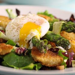 Poached Egg and Asparagus Salad