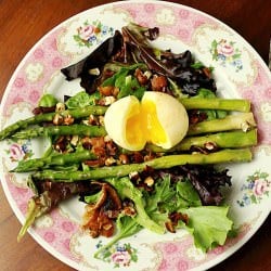 Bacon and Eggs and Asparagus Salad