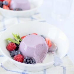 Blackberry Buttermilk Panna Cotta