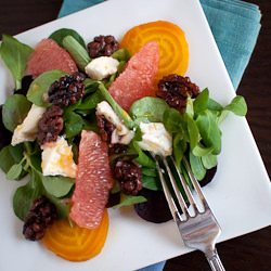 Beet, Grapefruit & Mache Salad
