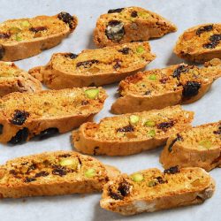 Pistacchio and Cherry Biscotti
