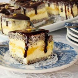 Cheese Cream, Lemon & Poppy Seeds Cake