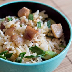Leek & Chicken Drumstick Fried Rice