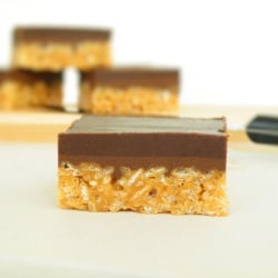 Crispy Peanut Butter Nutella Bars