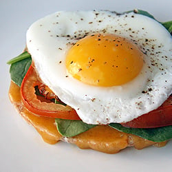 Open-Faced Egg Sandwich