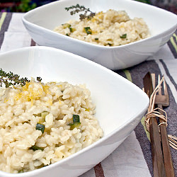 Zucchini Risotto with Lemon