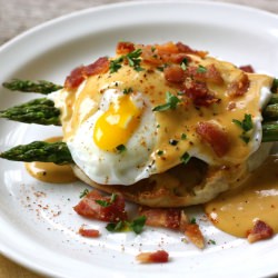 Eggs Benedict with BBQ Hollandaise
