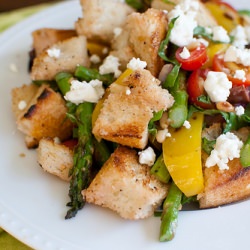 Grilled Asparagus Panzanella